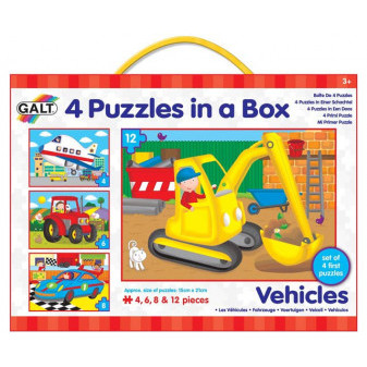 Galt 4 puzzle v krabici - dopravní prostředky