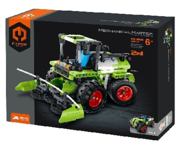 Stavebnice IM.Master kombajn terénní auto 2v1 plast 335 dílků v krabici