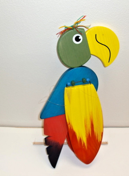 Woody létající papoušek velký 50 cm 10214