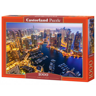 Castorland 103256 puzzle Noční Dubaj 1000 dílků