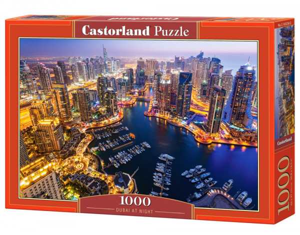 Castorland 103256 puzzle Noční Dubaj 1000 dílků