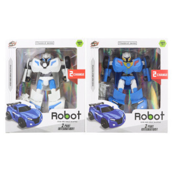 Robot skládací - sportovní auto 2 barvy