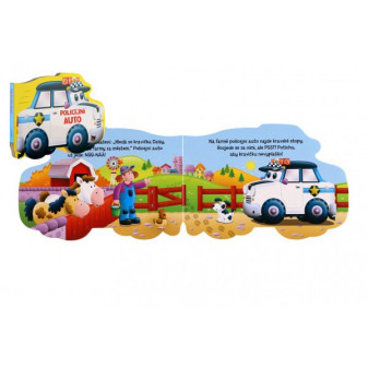 Albatros Knížka leporelo Policejní auto CZ text 20x19,5cm