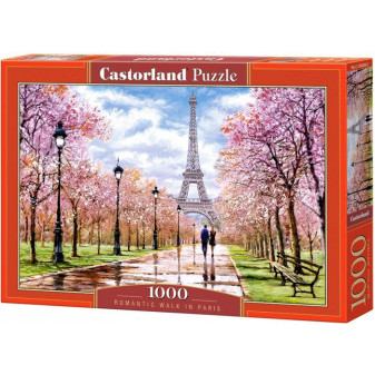 Castorland 104369  Puzzle Romantická procházka v Paříži 1000 dílků