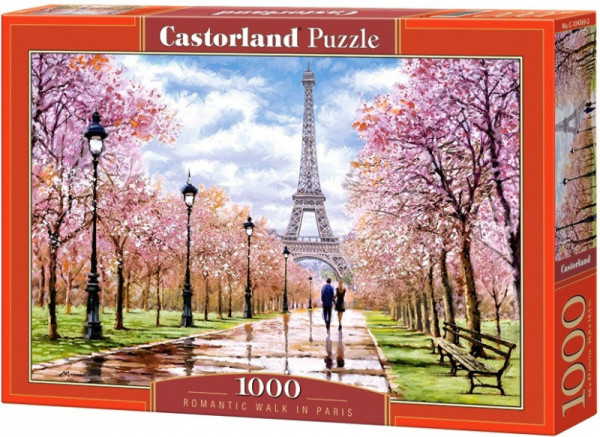 Castorland 104369  Puzzle Romantická procházka v Paříži 1000 dílků