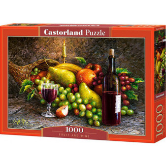 Castorland puzzle 1000 dílků - Ovoce a víno
