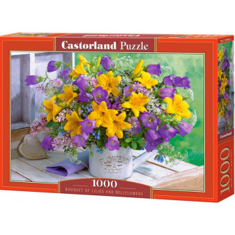 Castorland 104642 Puzzle Castorland 1000 dílků - Kytice lilii a zvonku