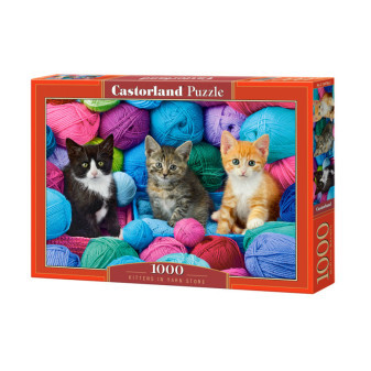 Castorland 104796 puzzle Koťata v přízi 1000 dílků