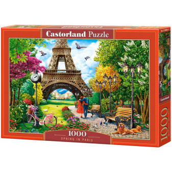 Castorland 104840 puzzle Procházka v Paříži  1000 dílků