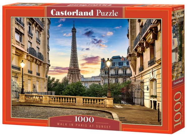 Castorland 104925 puzzle Procházka v Paříži při západu slunce 1000 dílků