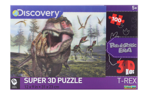 Puzzle 3D T-Rex 100 dílků