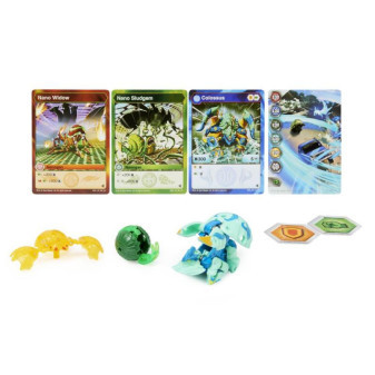Spin Master Bakugan trojbalení s True metal figurkou Colossus blue S4