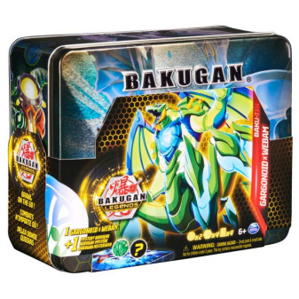 Spin Master Bakugan plechový box s exkluzivním Bakuganem S5