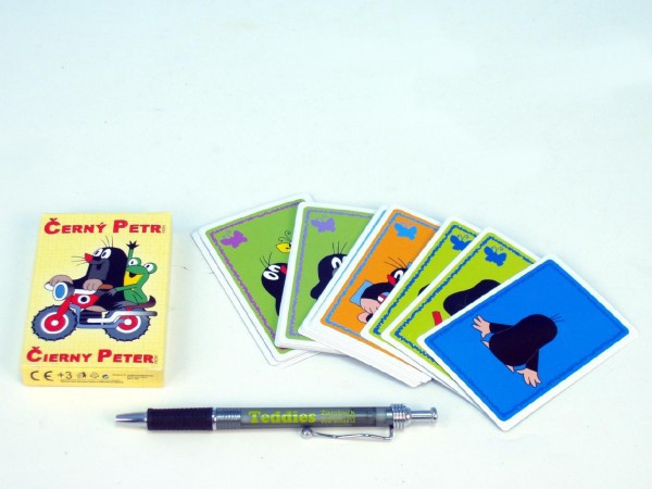 Akim Černý Petr Krtek společenská hra - karty v papírové krabičce