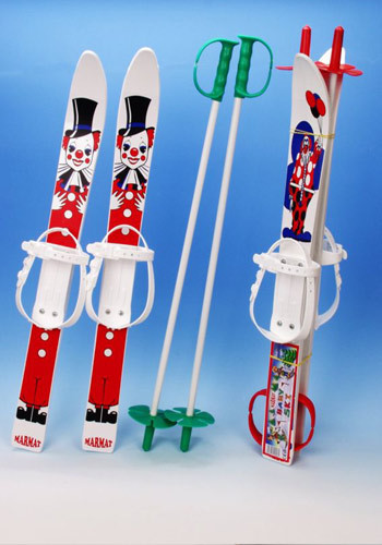 Baby ski lyže dětské plastové s holemi 70cm