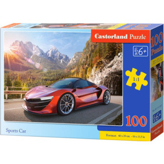 Castorland 111107 Puzzle 100 dílků premium - Červený sporťák