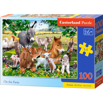 Castorland 111138 Puzzle Castorland 100 dílků premium - Na farmě