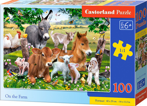 Castorland 111138 Puzzle Castorland 100 dílků premium - Na farmě