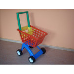 Nákupní vozík dětský na kolečkách plastový