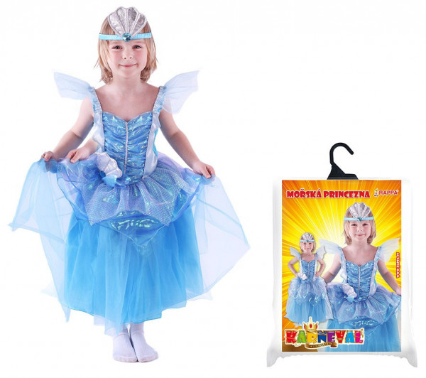 Šaty na karneval karnevalový kostým mořská princezna panna velikost S