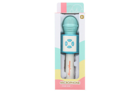 Mikrofon na baterie modrý MP3