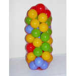 Balónky,míčky plastové do bazénu,hracích koutů 7cm 50ks v síťce