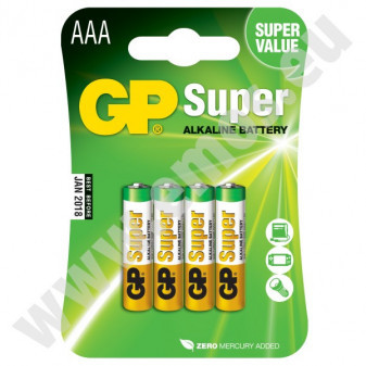 Emos Baterie B1311 GP 24A LR03 alkalická mikrotužka 4 ks na blistru