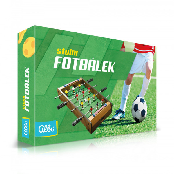 Albi Stolní fotbálek pro 2 hráče fotbal dřevěný 51 x 31 x 8 cm