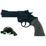 Gonher Policejní revolver černý kovový 12 ran