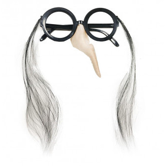 Karnevalové brýle s nosem čarodějnické / Halloween