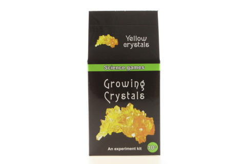 Mini chemická sada - rostoucí krystaly - žluté
