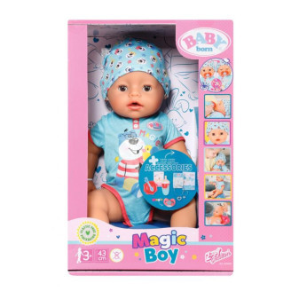 Zapf Creation BABY born s kouzelným dudlíkem, chlapeček, 43 cm