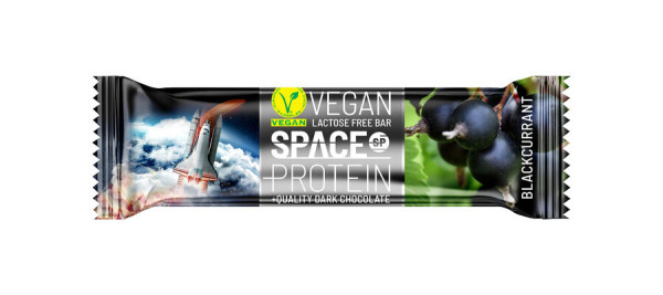 Space protein Vegan proteinová tyčinka s černým rybízem 40G