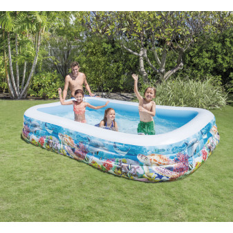 Intex 58485 bazén nafukovací centrum Tropical tropický útes 305 x 183 x 56 cm