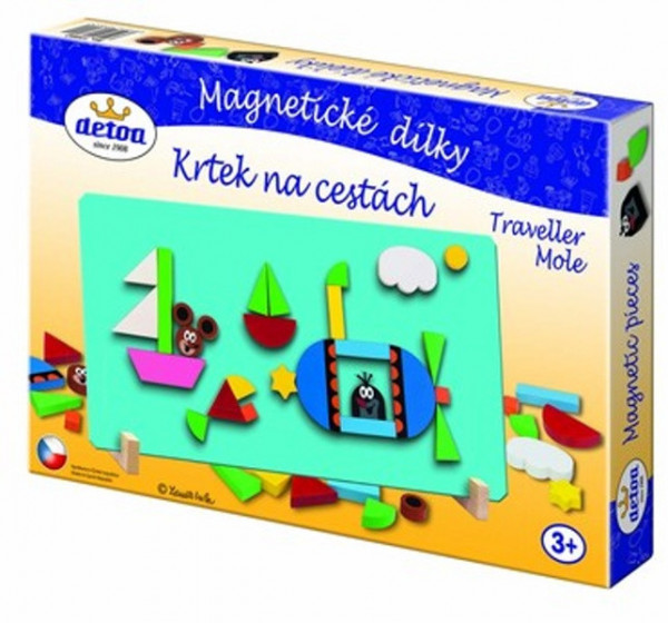 Detoa magnetické dílky Krtek na cestách