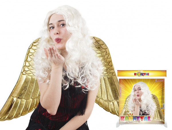 Karnevalová paruka anděl dlouhé vlasy
