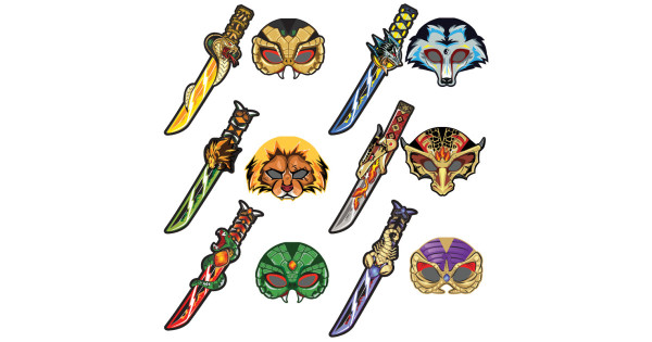 Meč pěnový samuraj různé druhy