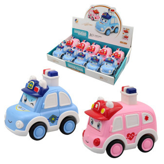Auto policejní, ambulance, na stisknutí 9,4 x 8,1 x 6 cm