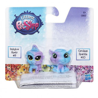 Hasbro Littlest Pet Shop LPS Duhový set 2 ks zvířátek C0794 modrá