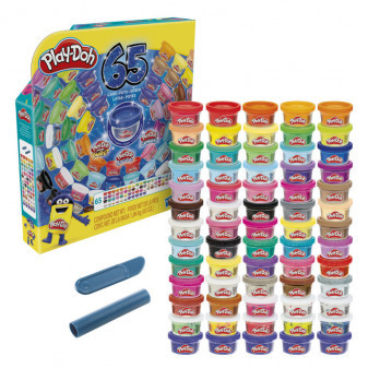 Hasbro Play Doh Barevný mega set 65 ks F1528