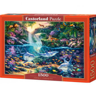 Castorland 151875 puzzle 1500 dílků Ráj uprostřed džungle