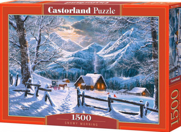 Castorland 151905 Puzzle Castorland 1500 dílků - Zasněžené ráno