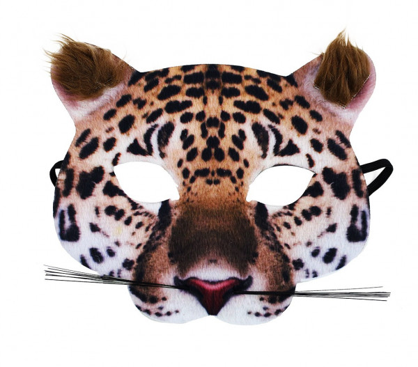 Obličejová maska škraboška gepard dětská látková