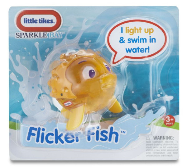 LittleTikes Svítící rybka do vody -  žlutá