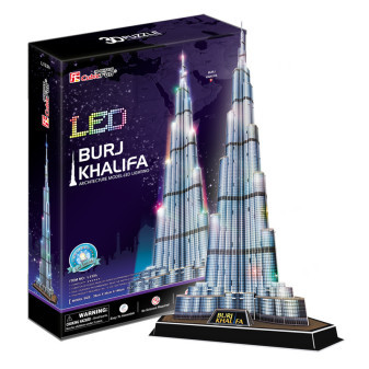Cubicfun puzzle 3D Burj Khalifa LED svítící noční edice