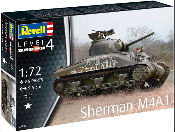 Revell Plastic ModelKit tank 03290 - Sherman M4A1 (1:72)