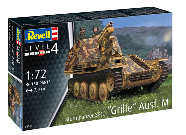 Revell Plastic ModelKit military 03315 - Sturmpanzer 38(t) Grille Ausf. M (1:72)