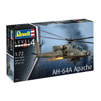 Revell Plastic ModelKit vrtulník 03824 - AH-64A Apache (1:72)