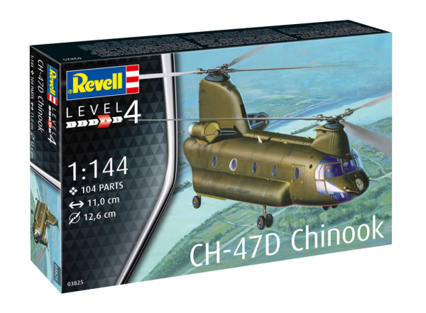 Revell Plastic ModelKit vrtulník 03825 - CH-47D Chinook (1:144)