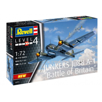 Revell Plastic ModelKit letadlo 04972 - Junkers Ju88 A-1 Battle of Britain (1:72)